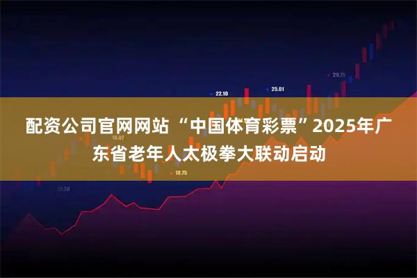 配资公司官网网站 “中国体育彩票”2025年广东省老年人太极拳大联动启动